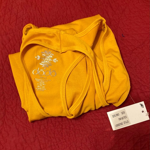 DODO -TANK TOP JUMPSUIT-SLEEVELESS MUSTARD os - Picture 7 of 7